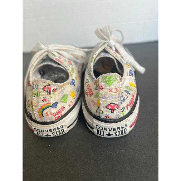 Converse All Star Juniors OX Player One 670171F Video Game Sneaker Shoes READ - Picture 8 of 12